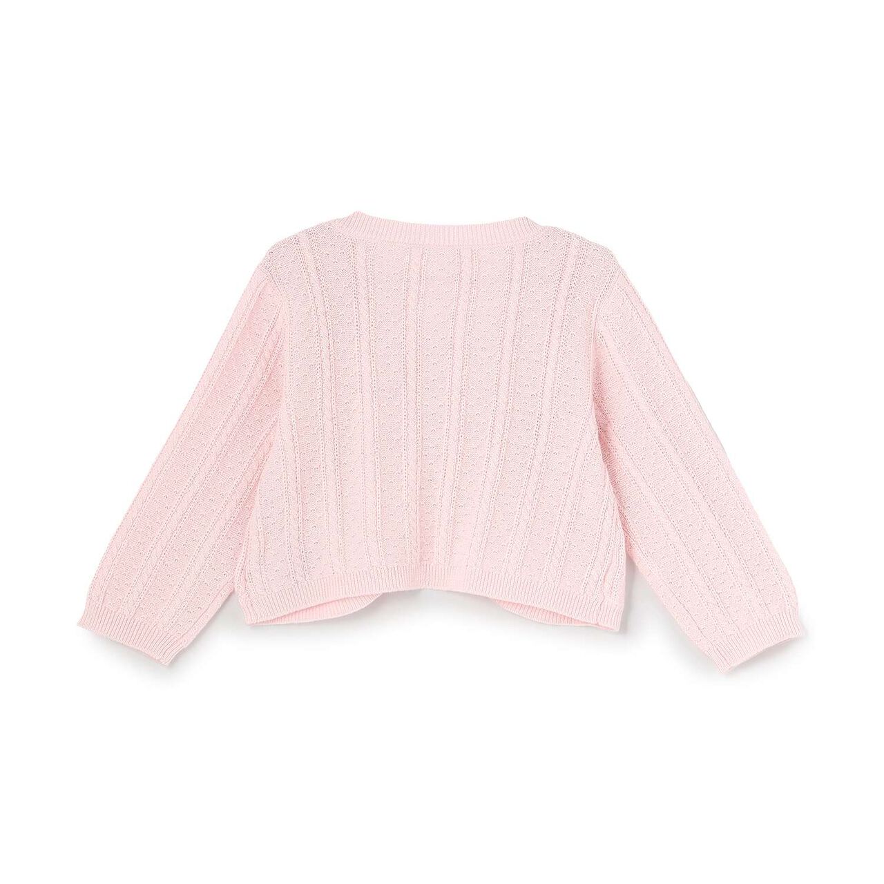Ribbon Embroidered Knit Bolero,Off white, large image number 1