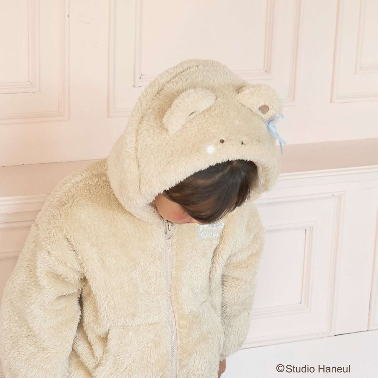 [Studio Hanul] Pam & Tarte Fluffy Zip Parka,Beige, large image number 15
