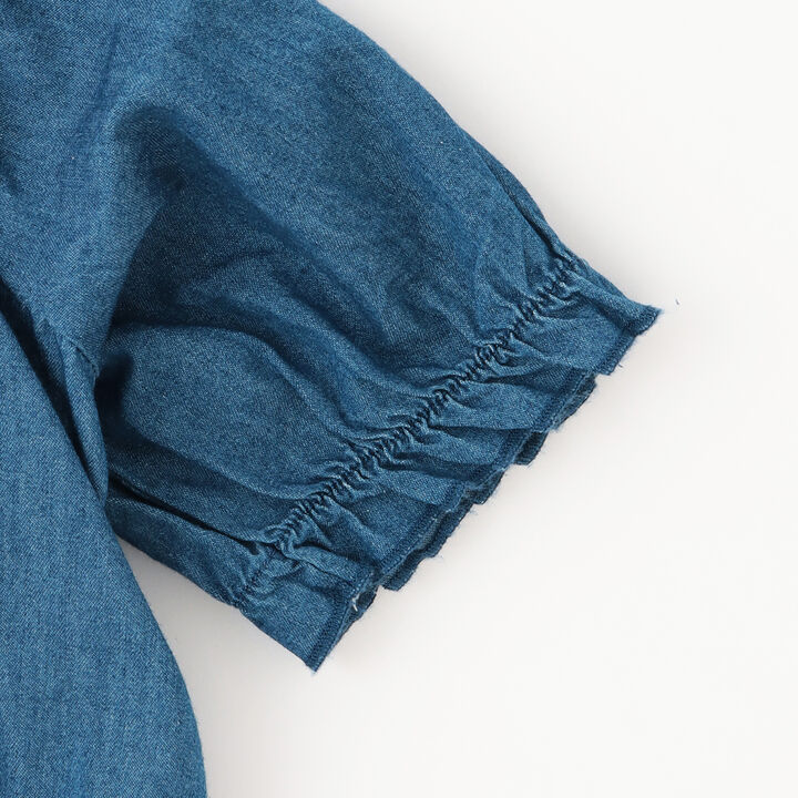 Lace-up Off-Shoulder Blouse,Gray, medium image number 3