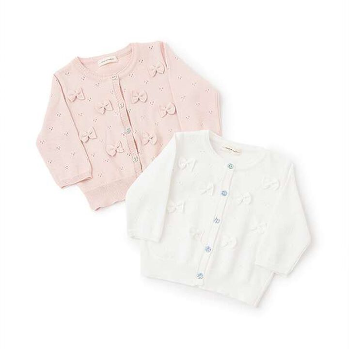 Ribbon Cardigan,Pink, medium image number 7