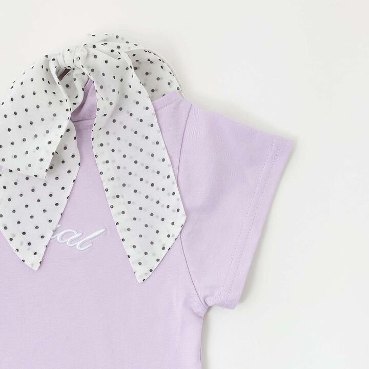 [Ribbon 2WAY] One-Shoulder T-Shirt,Brown, medium image number 6