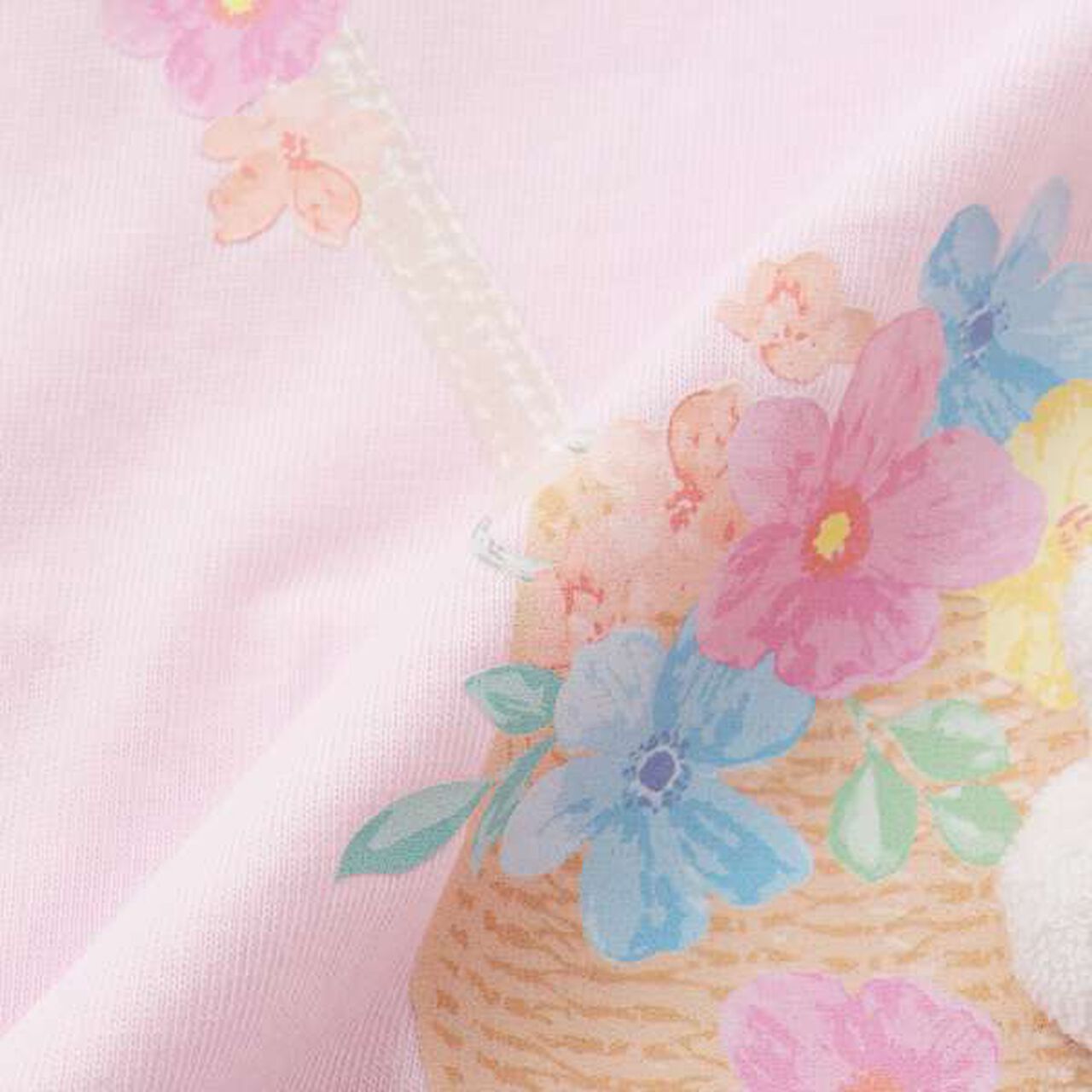 Tiered Tunic with Rabbit Mascot,Off white, large image number 6