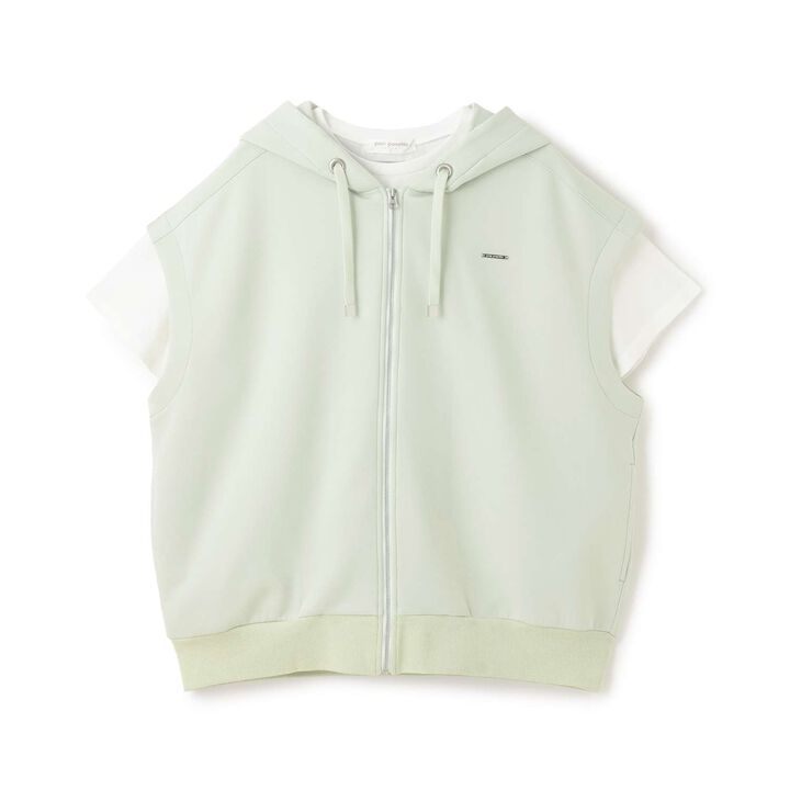 [Sleeveless Parka & T-Shirt Set] [130cm Available],Top gray, medium image number 15