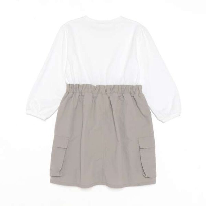 Cargo Skirt Dress,Off white, medium image number 16