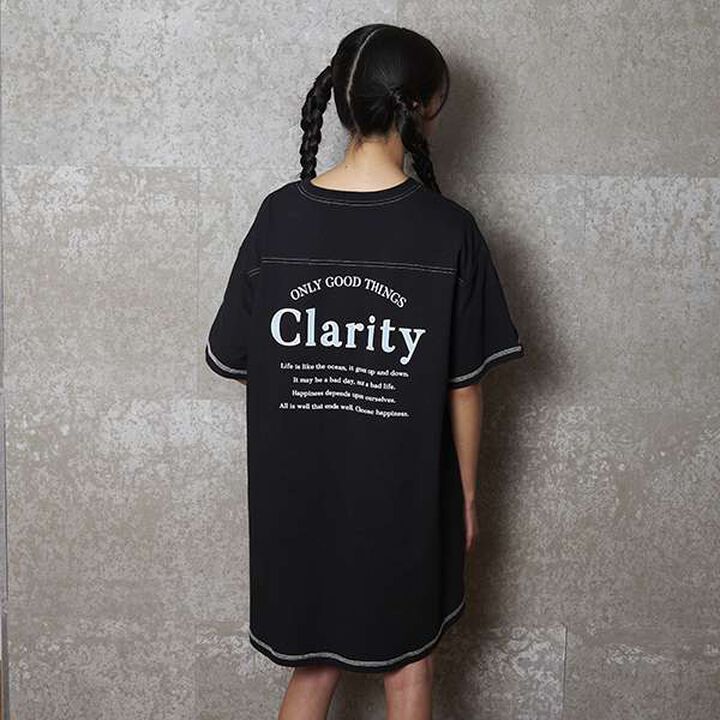 Functional Material Back Print T One-Piece Dress,Emerald green, medium image number 10