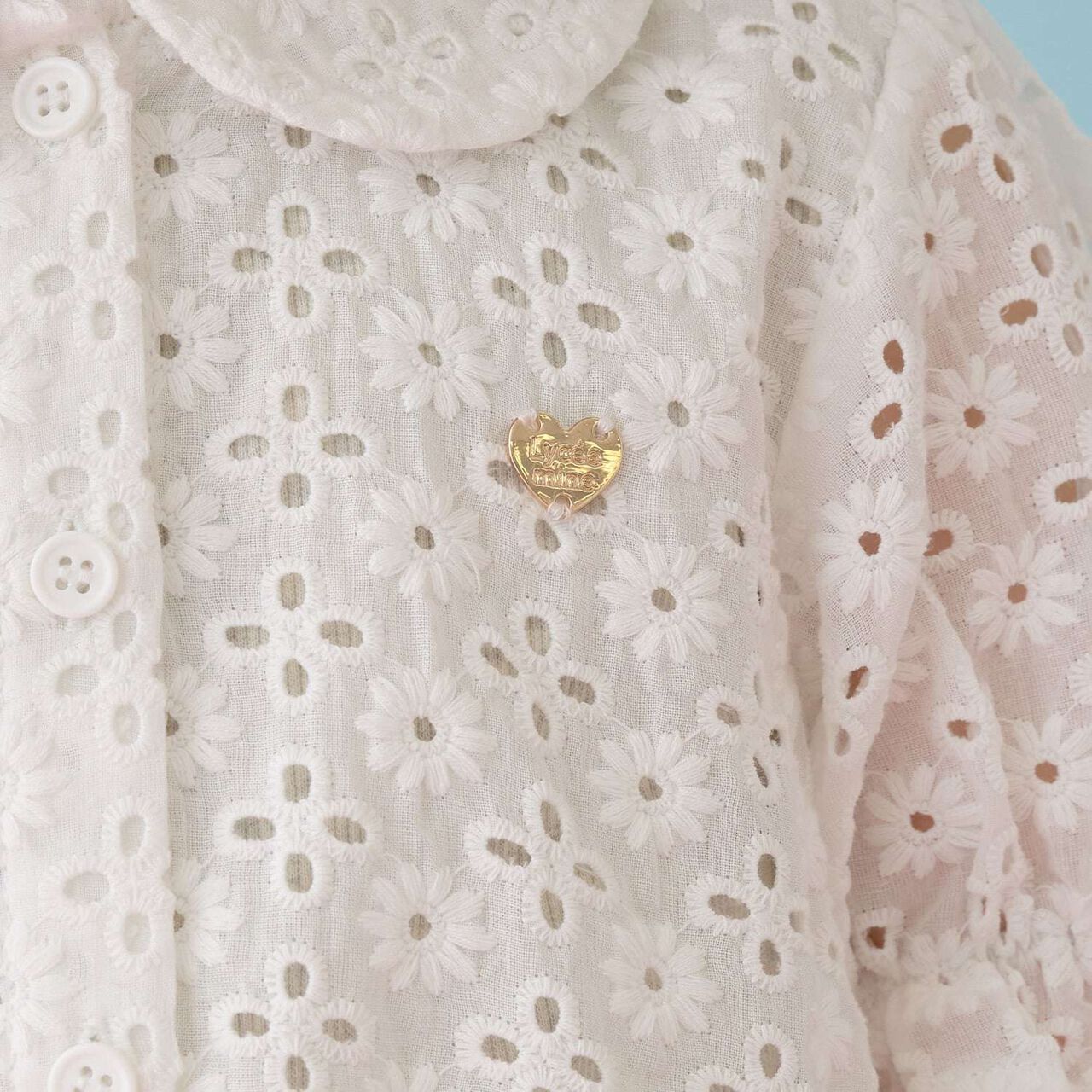 [100% Cotton] Lace Puff Sleeve Blouse for Girls Kids,Black, large image number 12