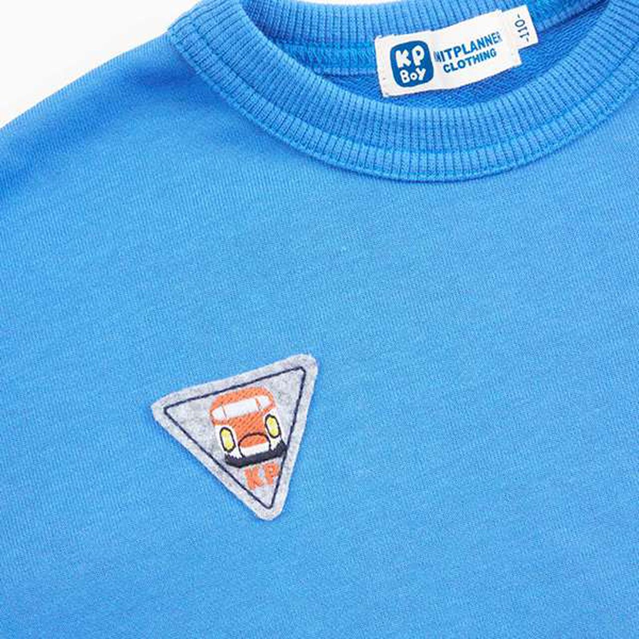 KPBOY Train Embroidery Mini Fleece Set (80-120),Blue, large image number 7