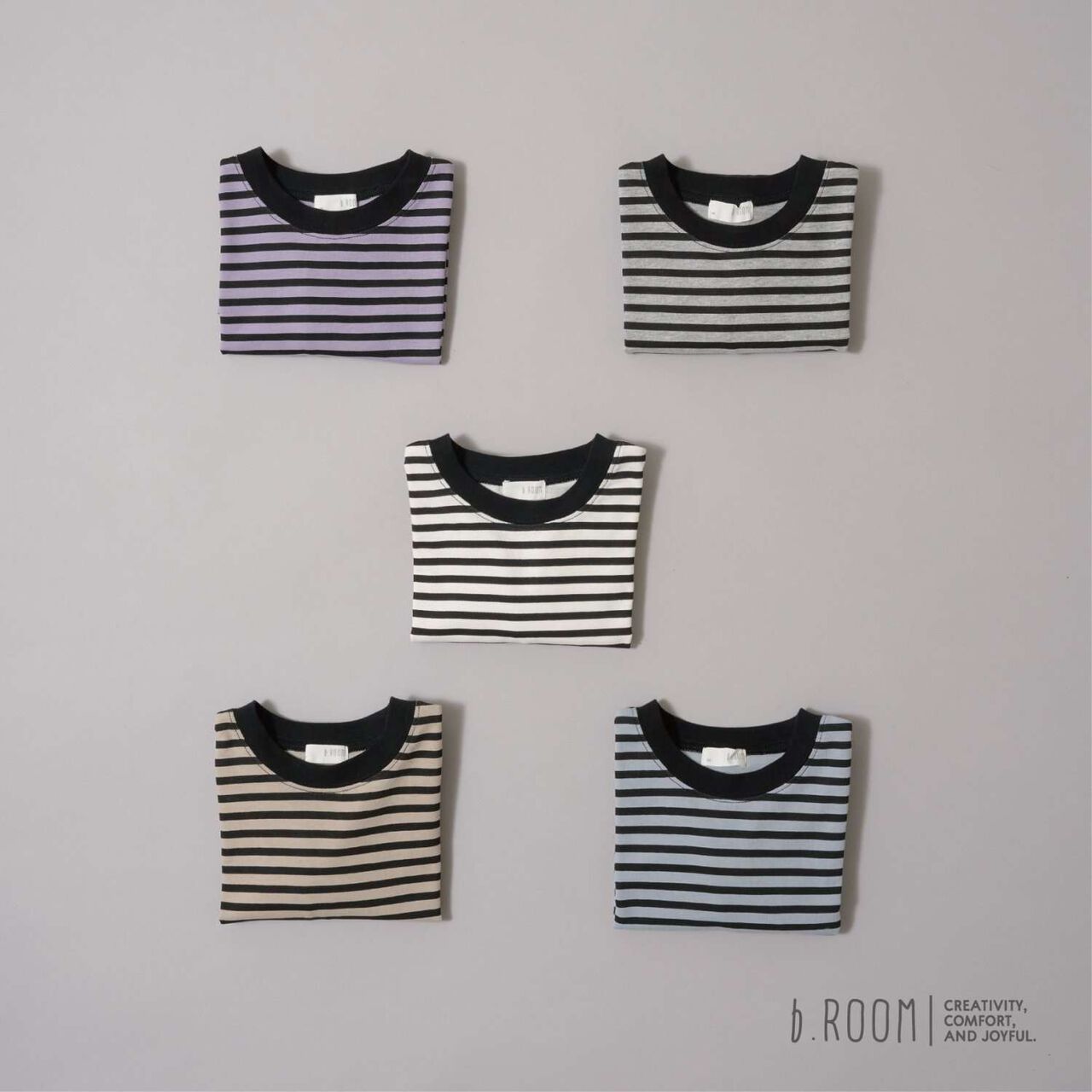 [Daily Standard Wear] Relaxed Oversized Stripe Long-Sleeve T-Shirt,Lilac, large image number 18