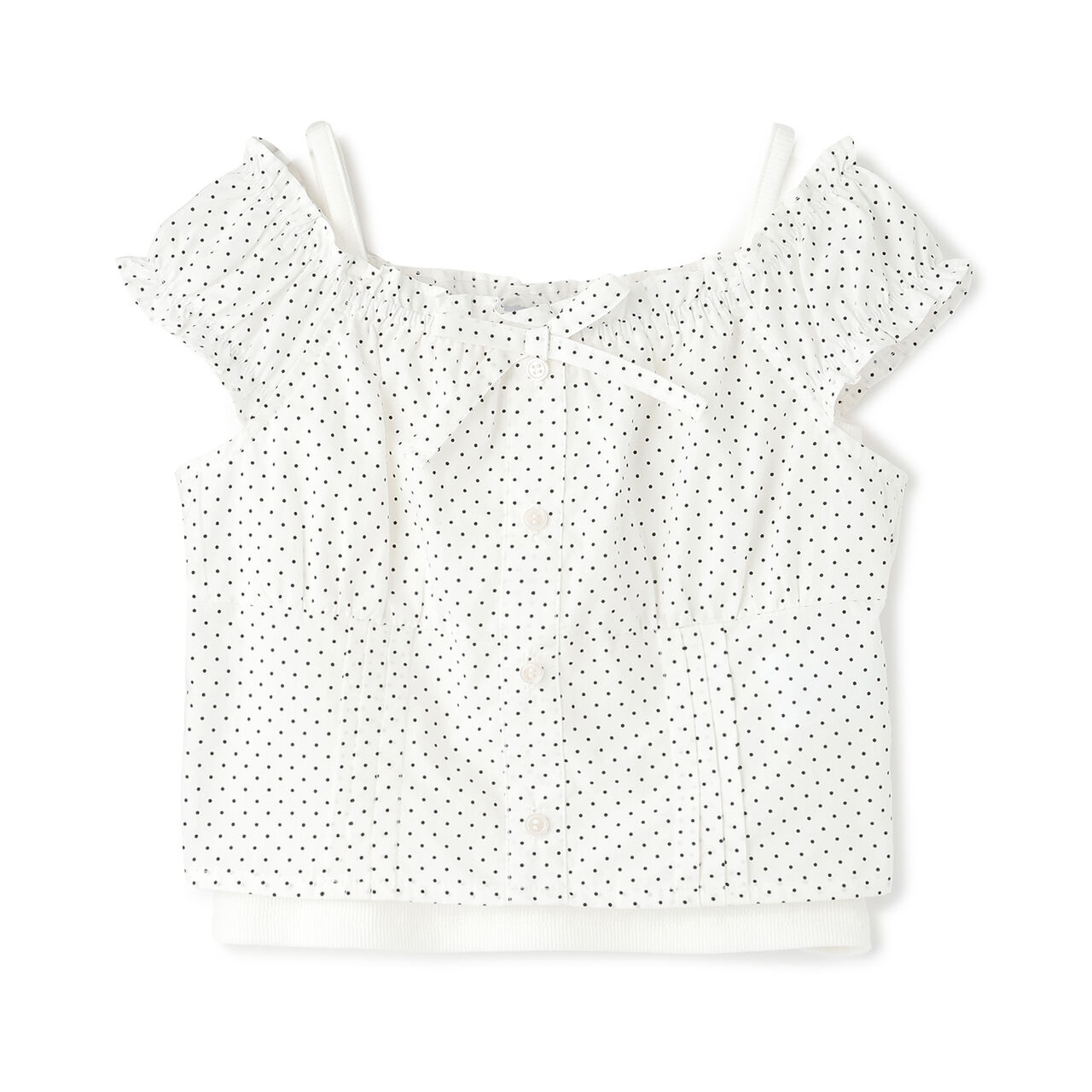 [With Inner Lining] Off-Shoulder Blouse Set,Multi color, large image number 2