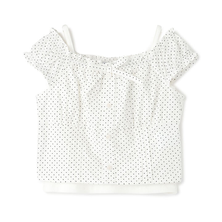 [With Inner Lining] Off-Shoulder Blouse Set,Multi color, medium image number 2