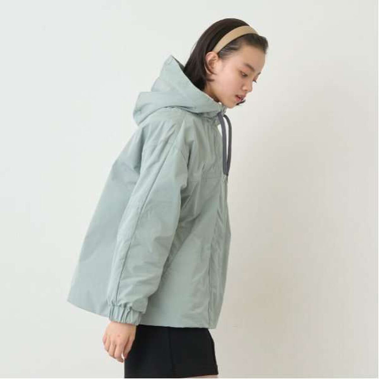 Water-Repellent Faux Fur Liner 3-Way Jacket,Light beige, large image number 10