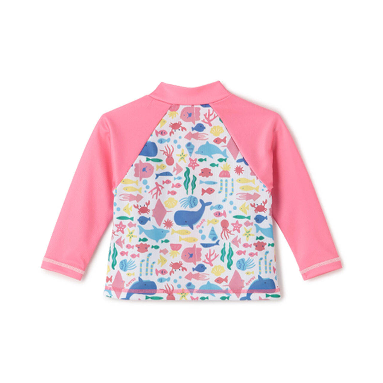 [SWIM] Fish All-Over Pattern Long-Sleeve Rash Guard,Off white, large image number 1