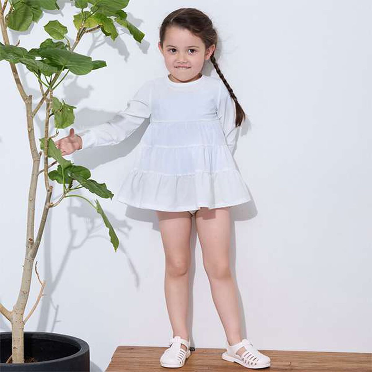 [SWIM] [Link] Tiered Rash Guard (Kids Size),Navy, large image number 2