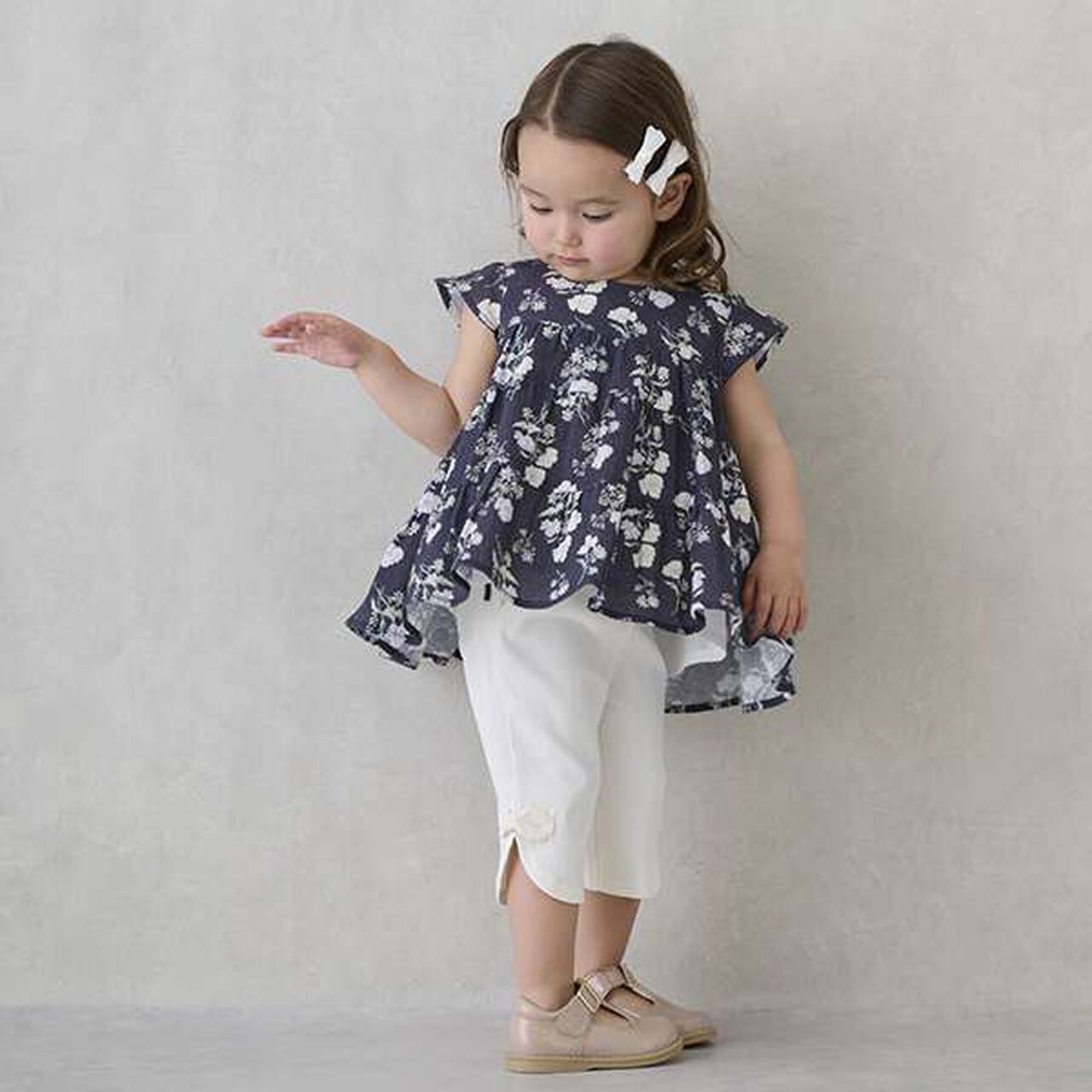 [Smile Series] Side Ribbon 7/8 Length Pants,Multi color, large image number 4