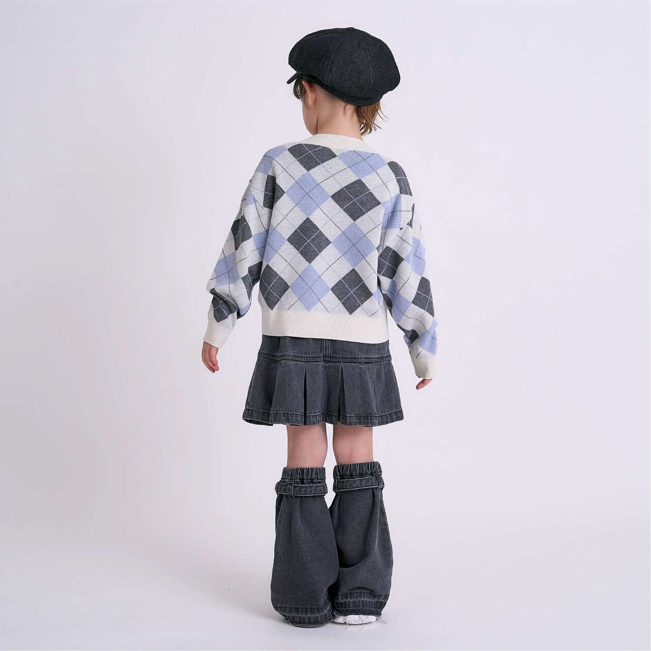 [Arael] Argyle Cardigan,Emerald green, large image number 7