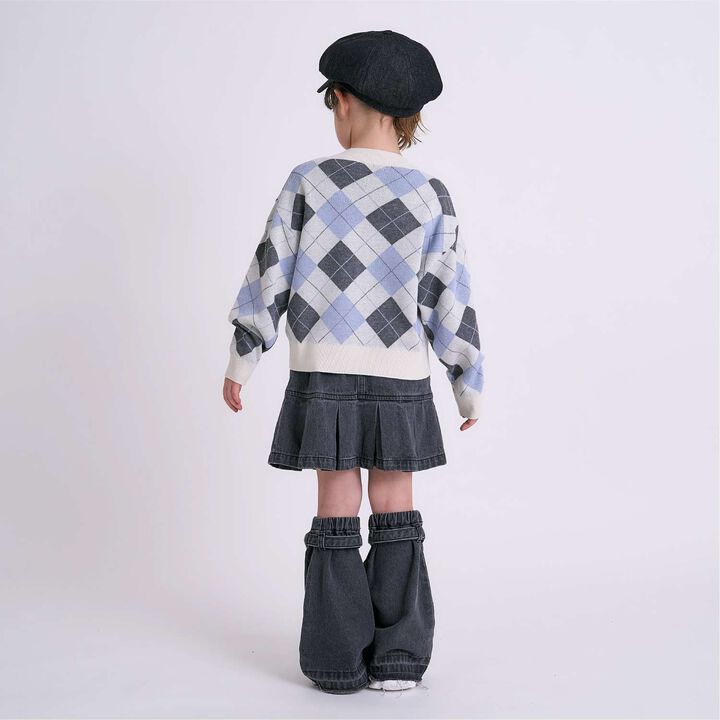 [Arael] Argyle Cardigan,Emerald green, medium image number 7