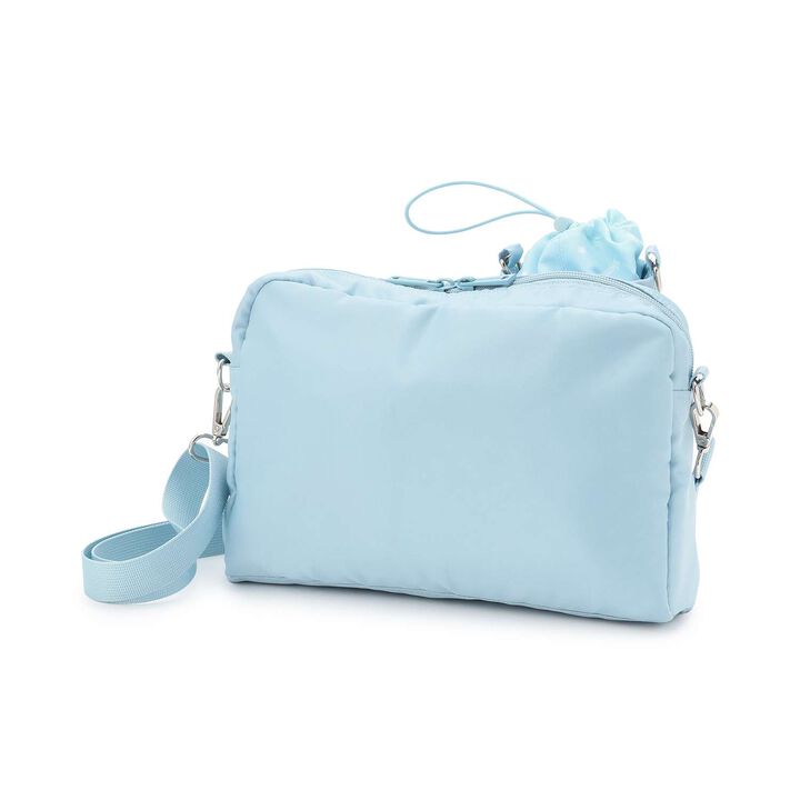 Zodiac & Music Note Pattern Shoulder Bag with Bottle Holder,Light blue, medium image number 1