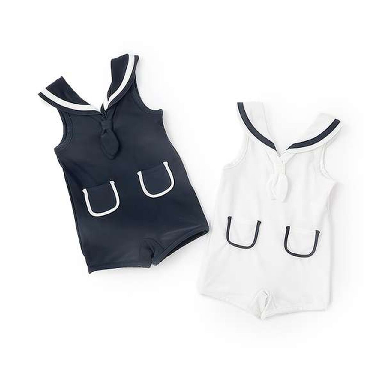 [SWIM] Boys' Sailor Collar Swimwear,Ivory, large image number 8