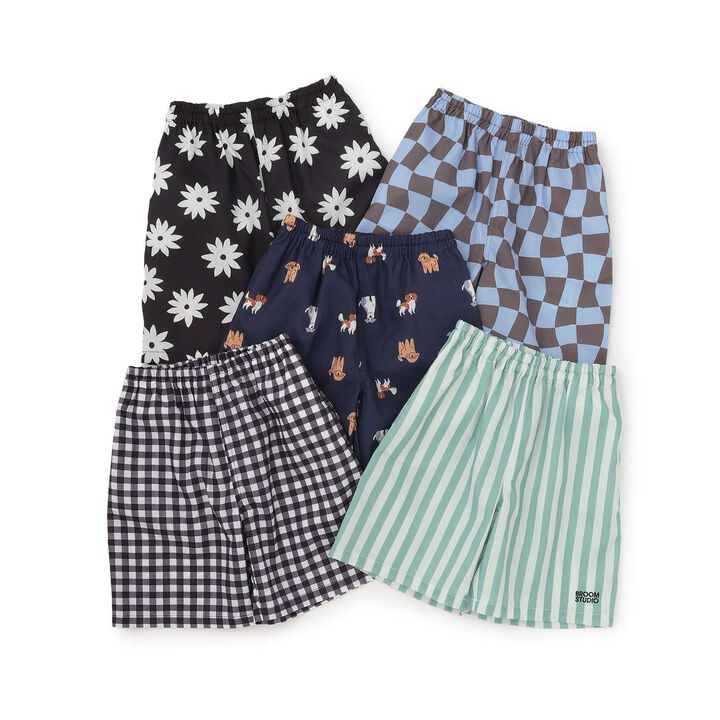 [Cool Touch] All-Over Pattern Half Pants,Black, medium image number 24