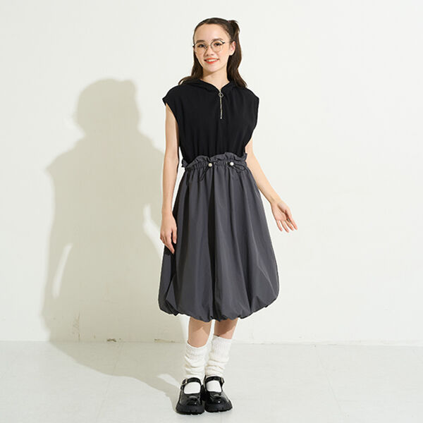 AMI] [Web Exclusive] Docking Balloon One-Piece Dress | Narumiya