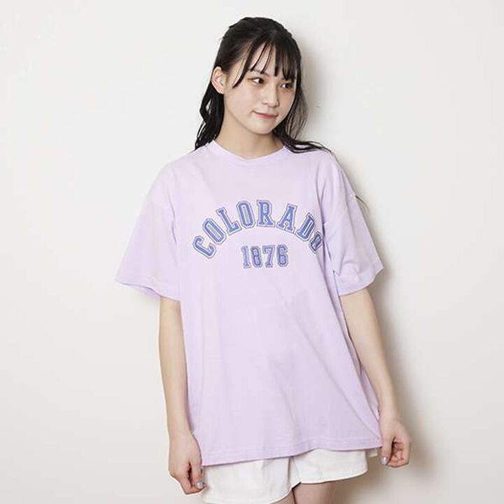 Loose Fit College T-Shirt,Smoke white, medium image number 16