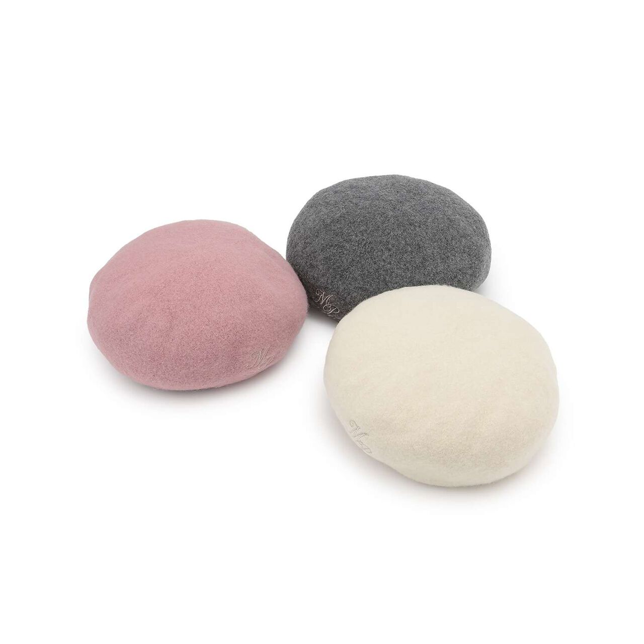 One Point Logo Embroidery Basque Beret,Light pink, large image number 6