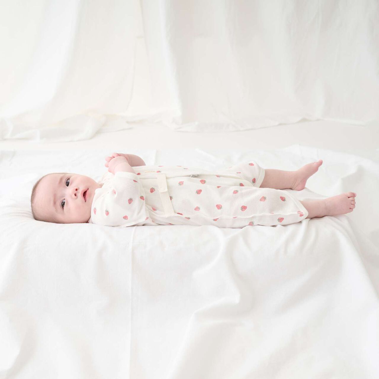 [Weak Acidity] Combination Bodysuit,Cream, large image number 2