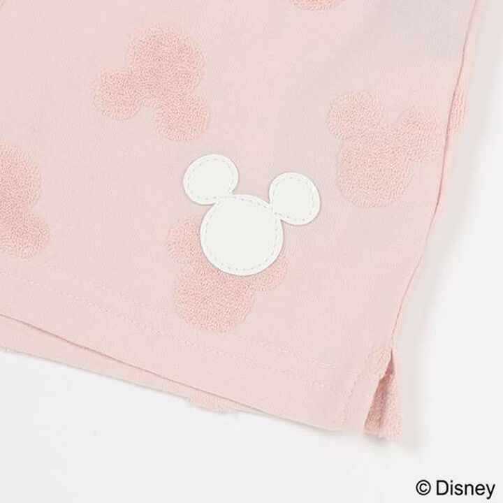 [Disney] Pile Jacquard Pattern T-Shirt,Light pink, medium image number 4