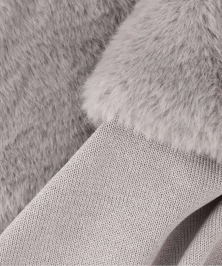 2 WAY Off-Shoulder Knit Pullover [Korean Fashion],Gray, medium image number 12