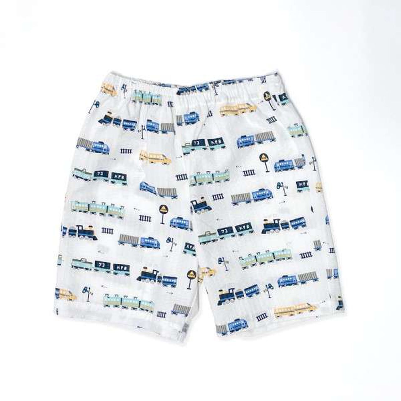 KP Boy Train Print Jinbei,White, large image number 3