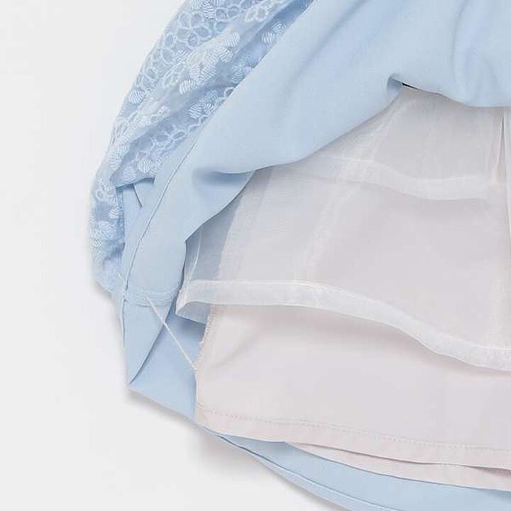 Kids Bolero Jacket + Lace Dress Set,Sax blue, medium image number 5