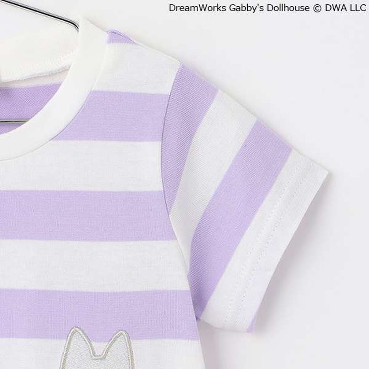 [Gabby] Striped T-Shirt,Black, large image number 10