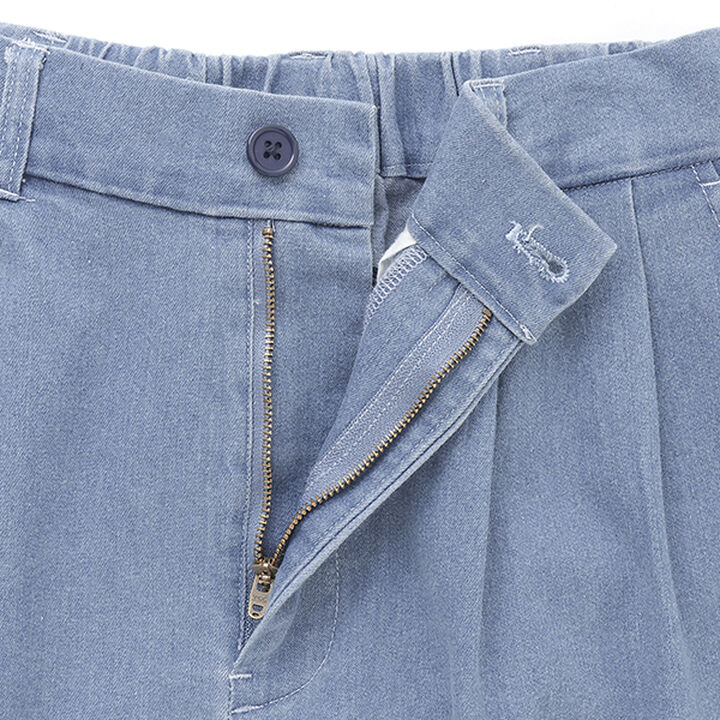 [Link] DAD Wide Denim Tapered Pants,Navy, medium image number 4