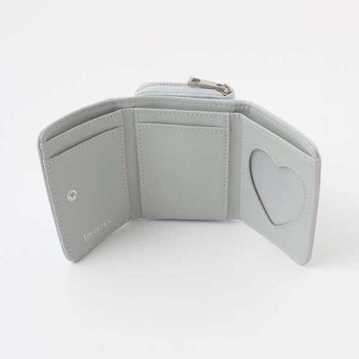 Heart Quilt Tri-Fold Wallet,Sax blue, medium image number 7