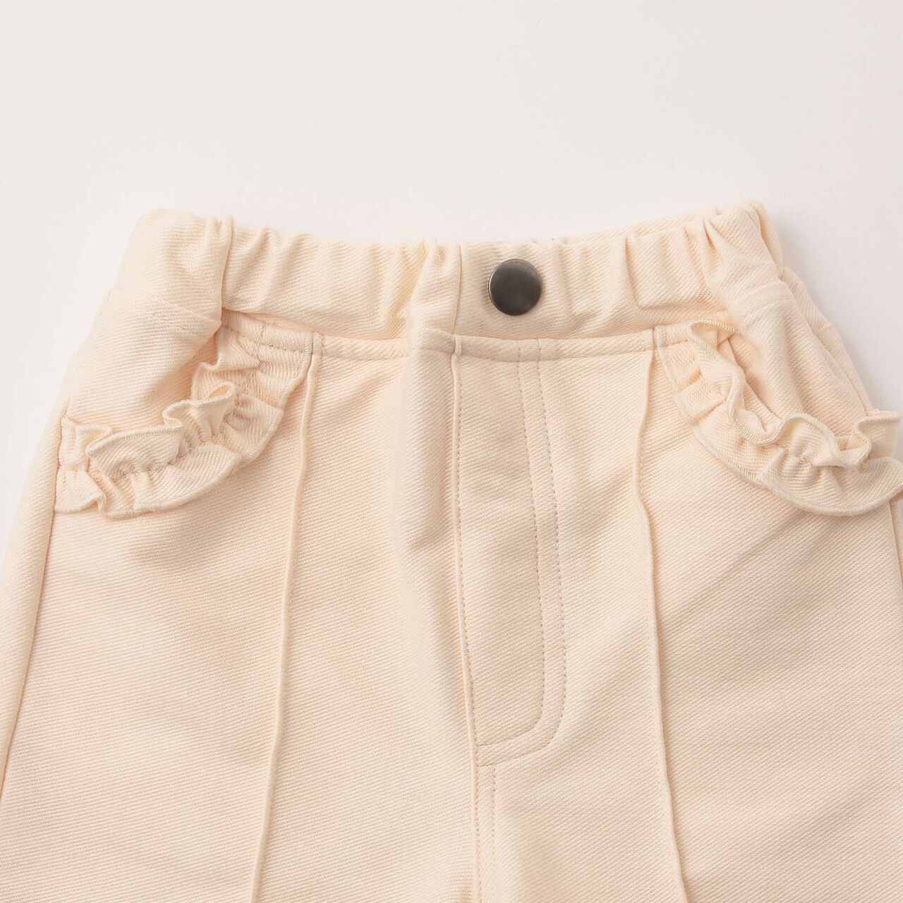 Cherry Blossom Embroidered Denim Pants,Blue, large image number 2