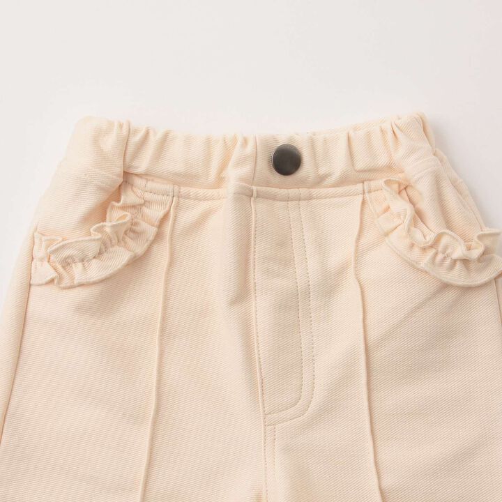 Cherry Blossom Embroidered Denim Pants,Blue, medium image number 2