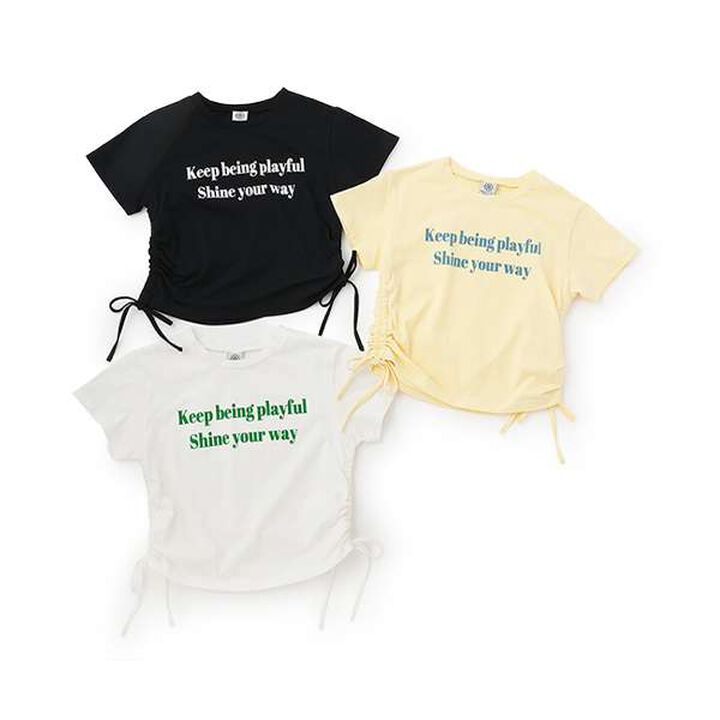 [Akane Quick-Dry] Drawstring T-Shirt,Yellow, medium image number 3