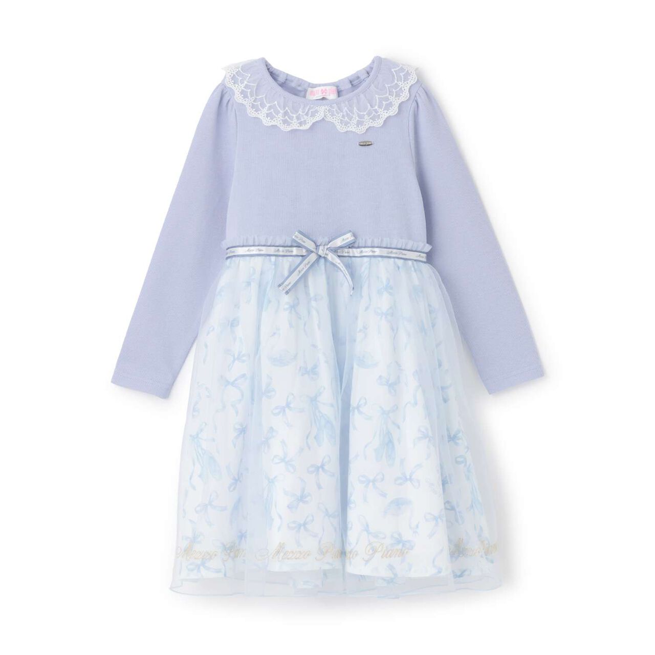 Ballet Print Docking Dress,Pink, large image number 9