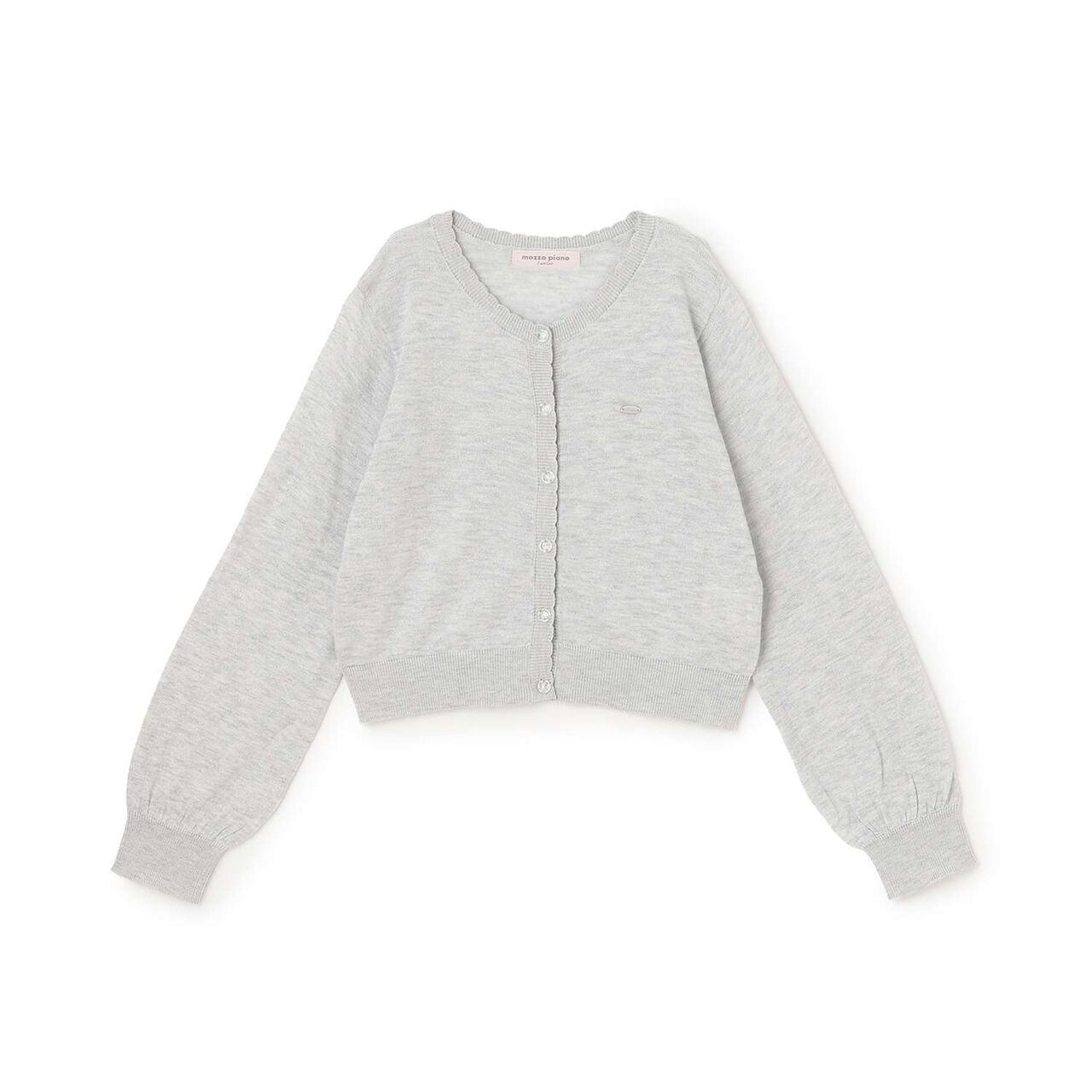 Lame Knit Cardigan♪,Light blue, large image number 8