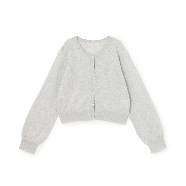 Lame Knit Cardigan♪,Light blue, medium image number 8