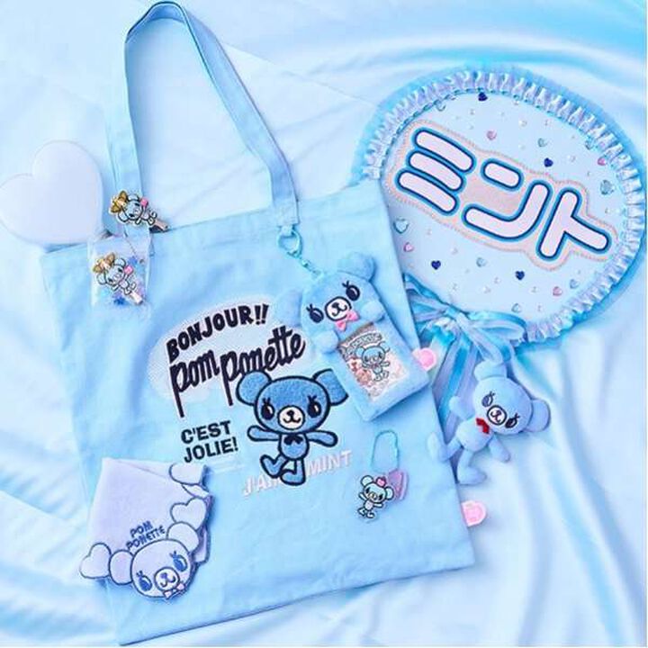 Mint-kun Plush Toy Card Case,Sax blue, medium image number 9