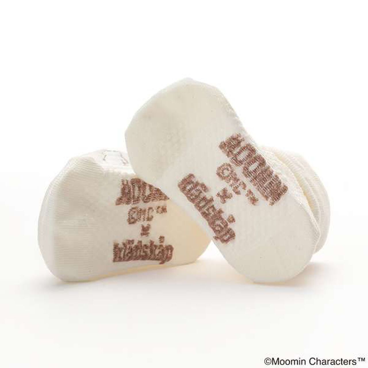 [MOOMIN] Moomin Cable Knit Cup Socks,Off white, large image number 7