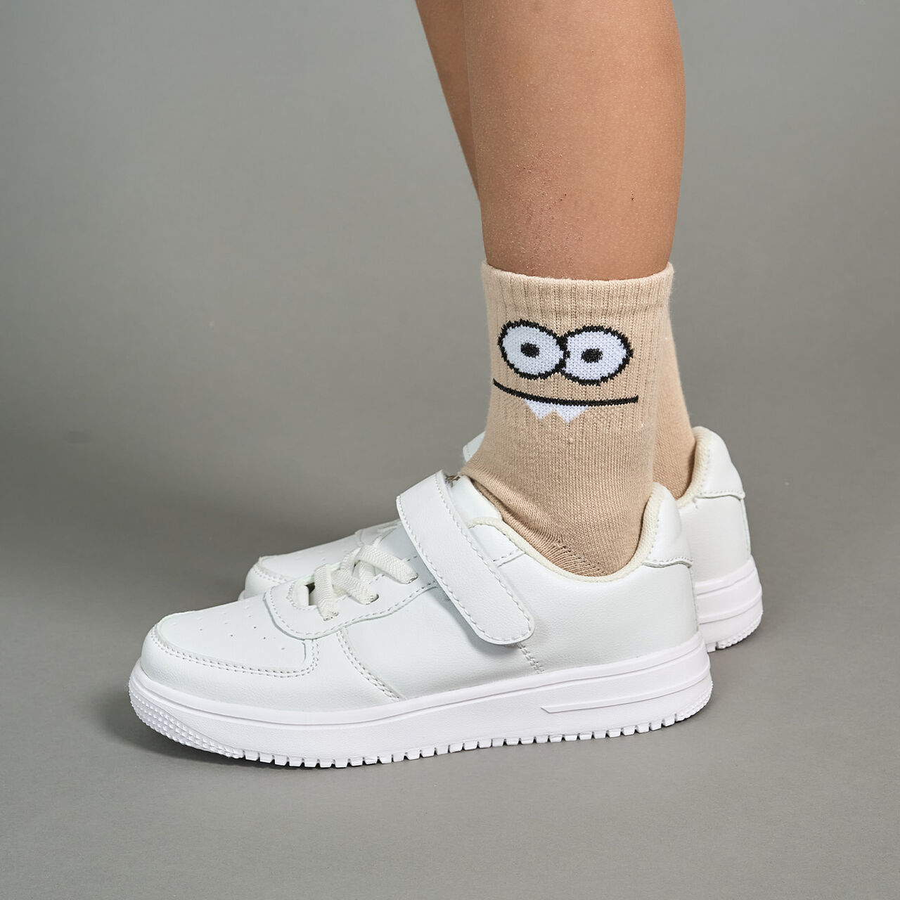 [For Preschool Use] [Ultra Lightweight] Velcro Sneakers,Off white, large image number 0