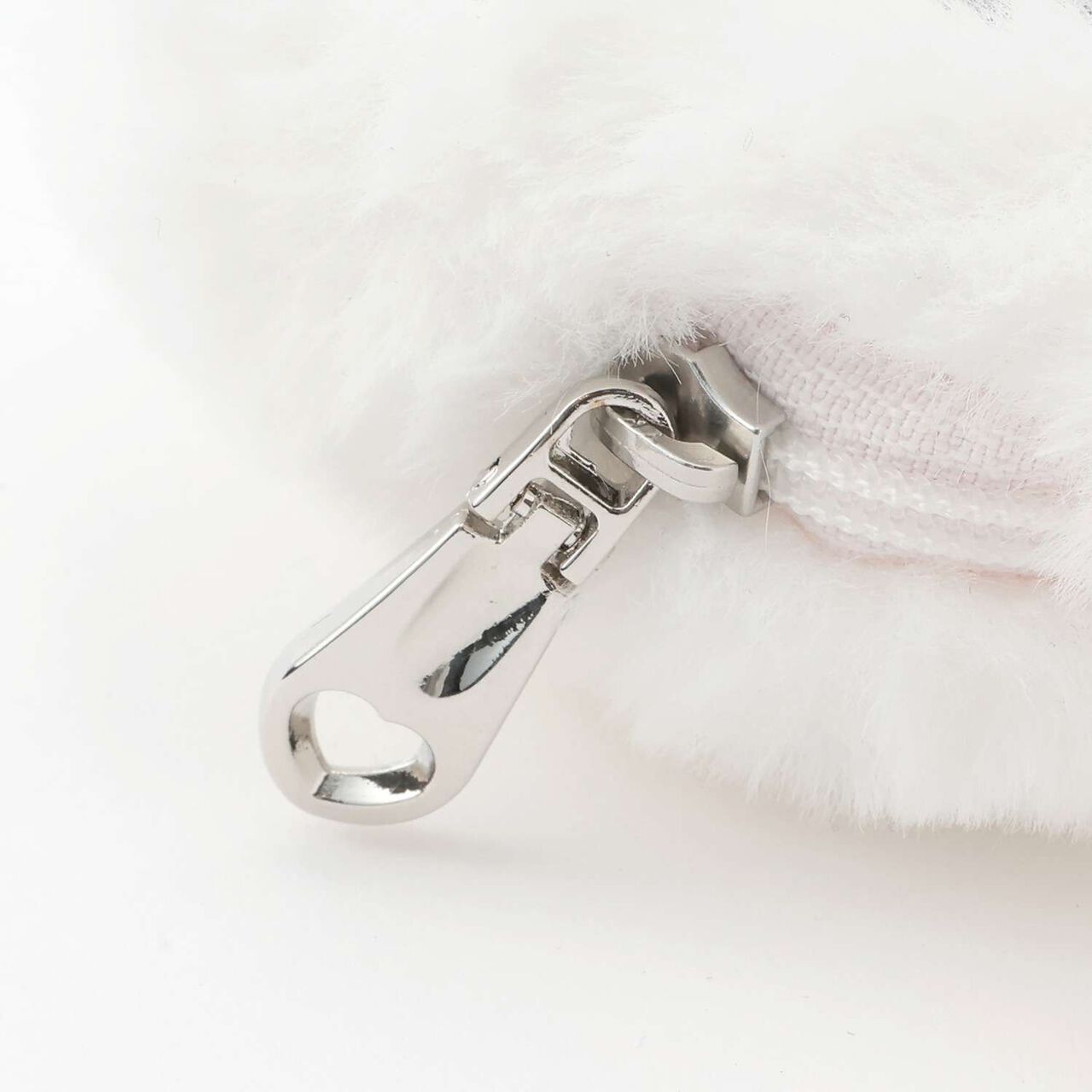 White Berry-chan Fluffy Sparkle Pouch,Pink, large image number 4