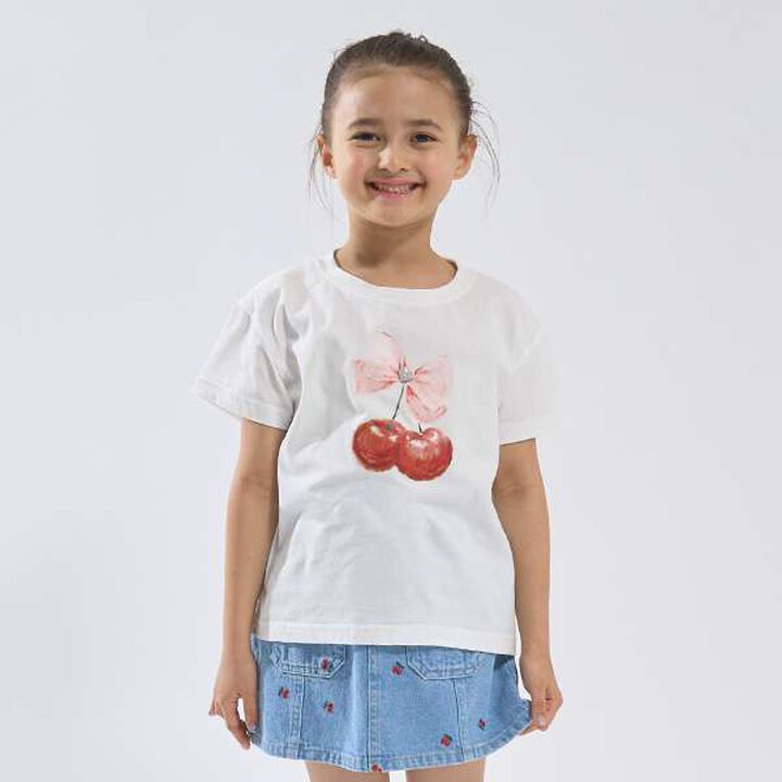 Soft Cotton Assorted Ribbon Motif Printed T-Shirt,Light blue, medium image number 25