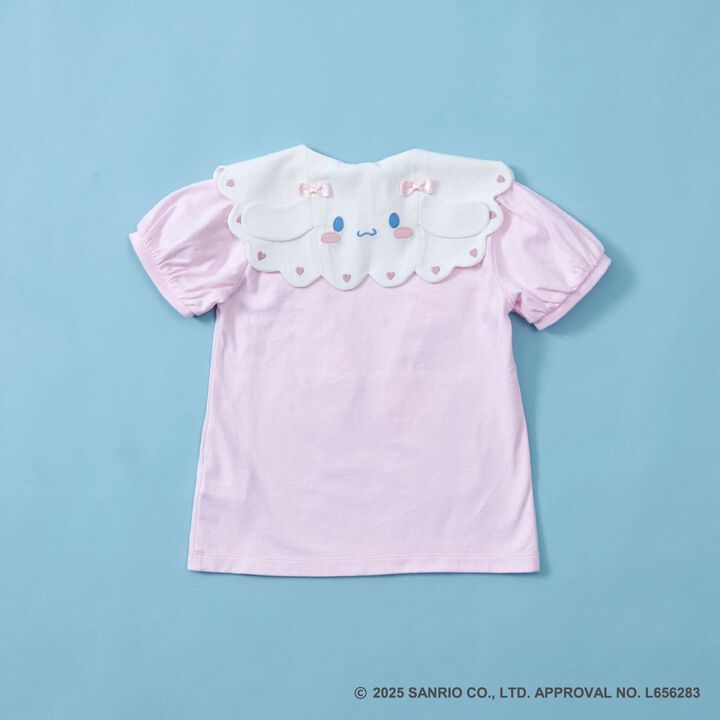 [Cinnamoroll Collaboration] Sailor Collar Short Sleeve T-Shirt,Pink, medium image number 14