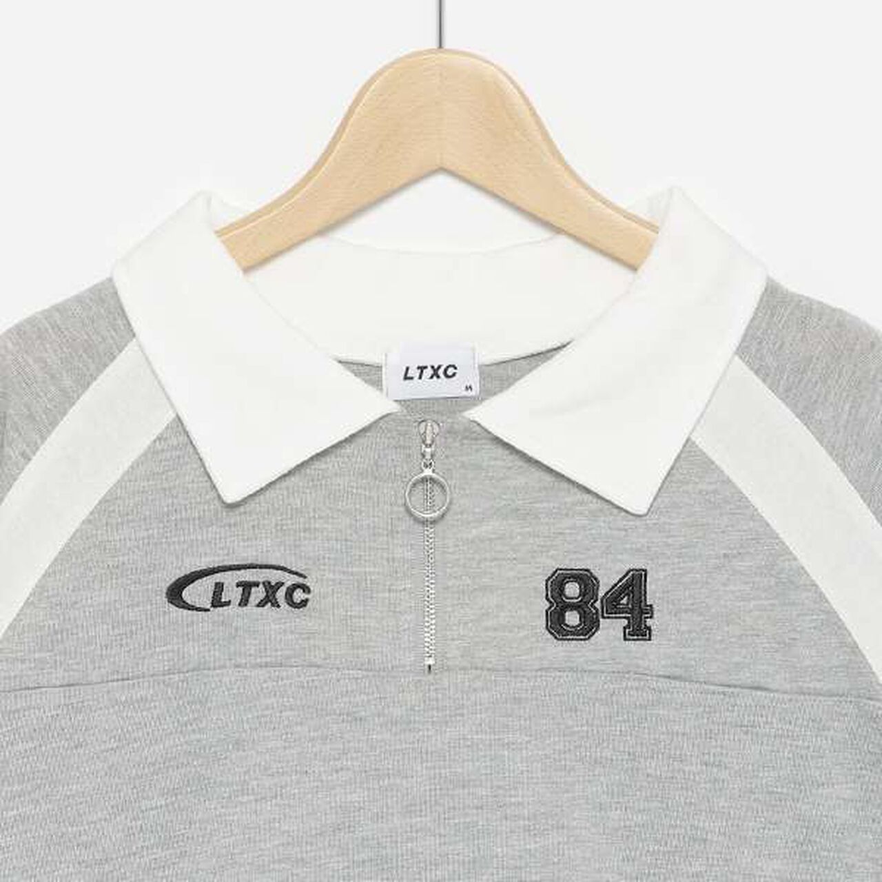 LTXC - Half-Zip Long-Sleeve T-Shirt,Off white, large image number 13