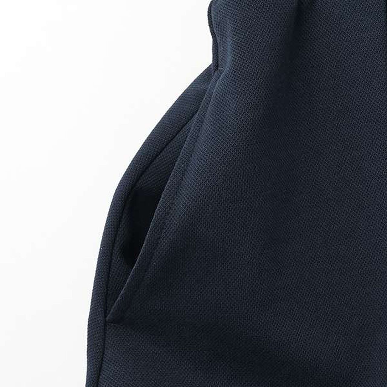 Half ZIP Cut One-Piece Dress,Blue, large image number 8