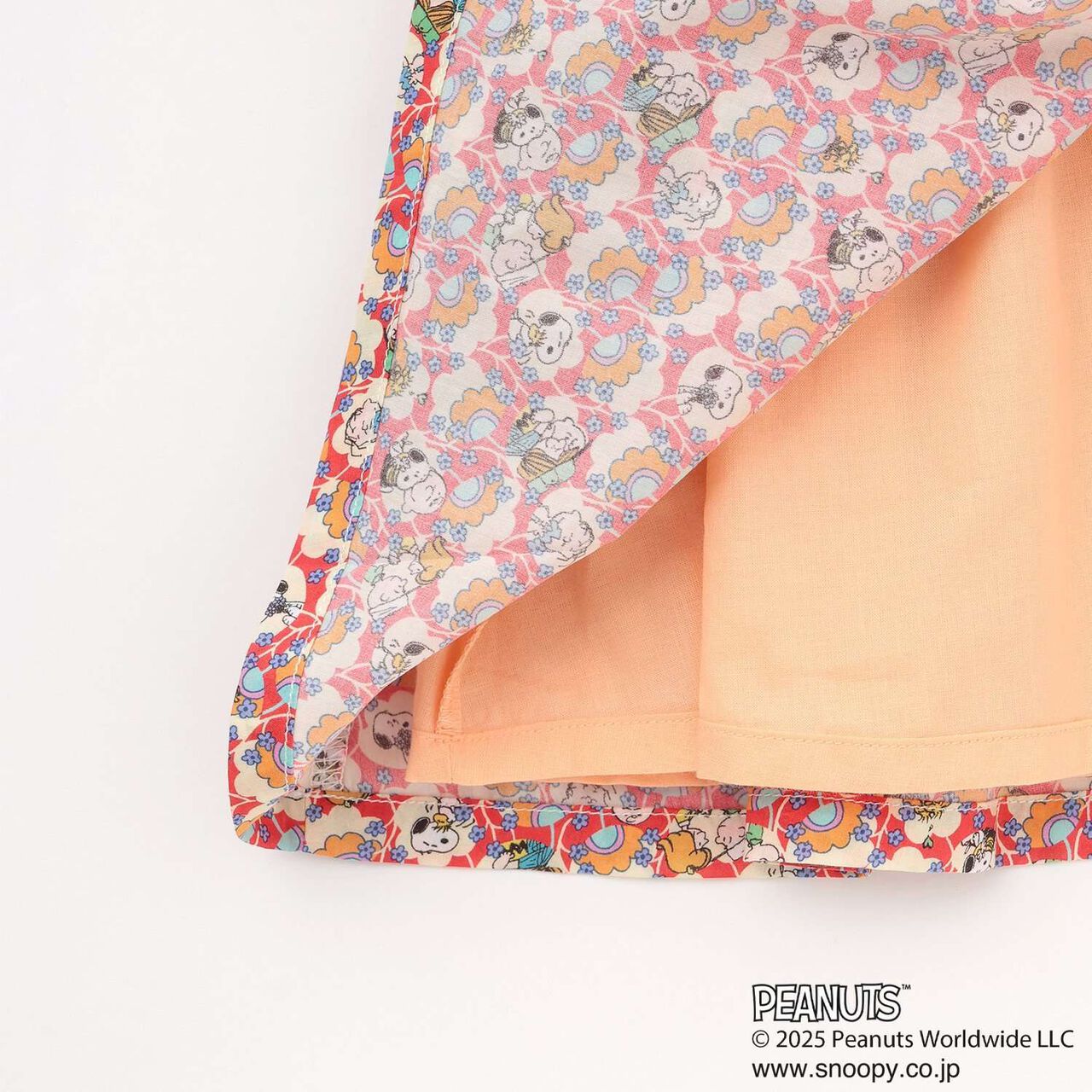 [PEANUTS] Frill Jumper Skirt,Red, large image number 4