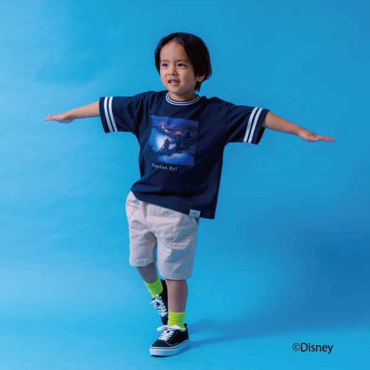 [Disney] Peter Pan Line Short Sleeve T-Shirt,Off white, large image number 10